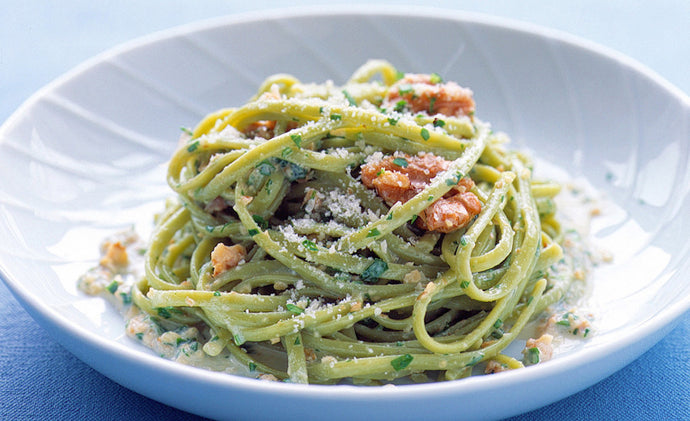 Weekly Recipe: Spicy Spinach Linguine with Olive Oil and Garlic