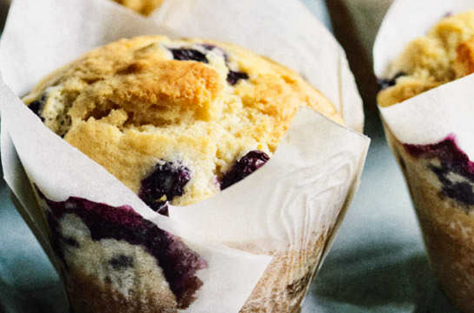 Weekly Recipe: Blueberry, Lemon & Olive Oil Muffins